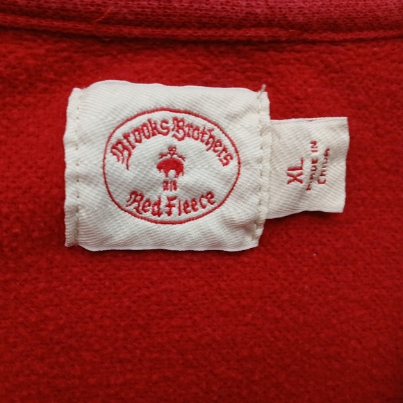Brooks Brothers Red Fleece Men's 1/4 Zip Sweatshirt. Men's XL - Picture 9 of 9